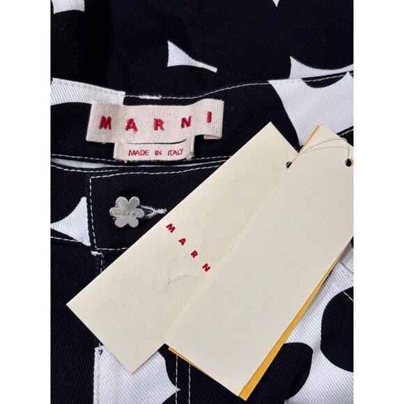 Marni Trousers Floral Print Pants in Black 48 New Unisex Trousers - Picture 9 of 16